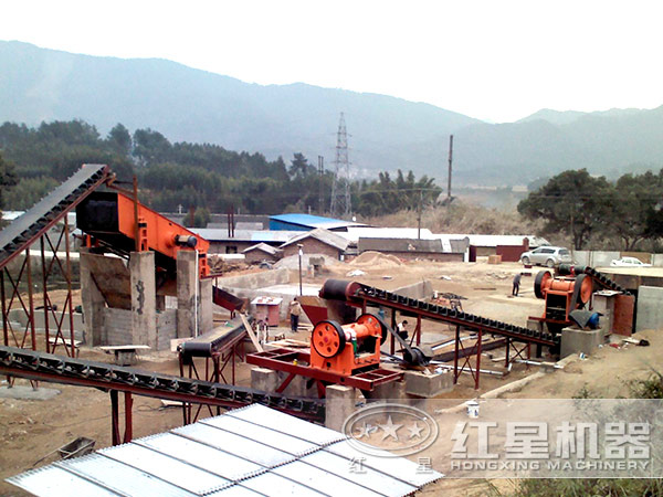 制砂生產(chǎn)線現(xiàn)場(chǎng)圖片