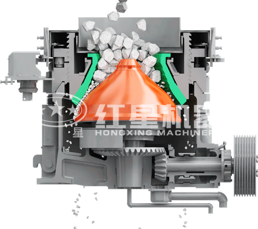 圓錐破碎機(jī)工作原理 圓錐破碎機(jī)工作原理