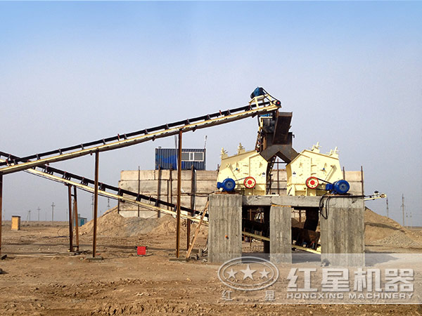 120tph反擊式石料破碎機(jī)生產(chǎn)現(xiàn)場(chǎng)
