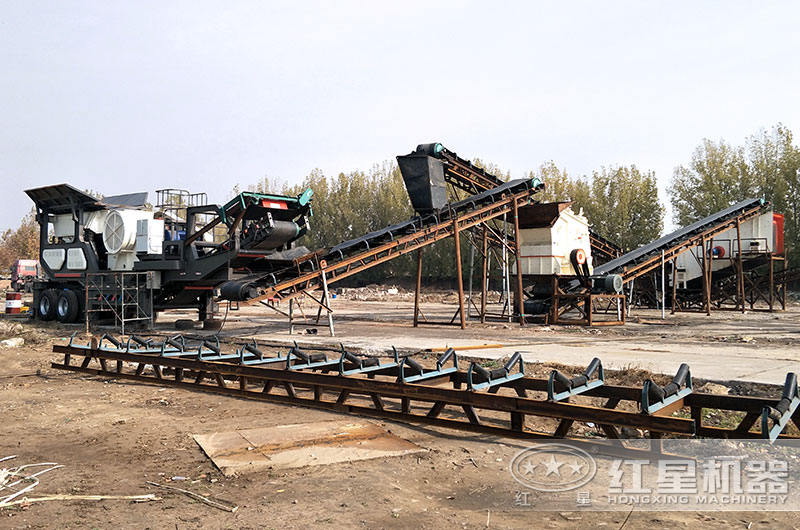 反擊破在建制砂生產(chǎn)線實(shí)拍