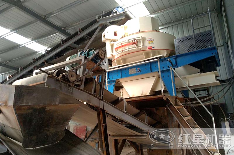 江蘇時產(chǎn)100噸煤矸石制砂現(xiàn)場