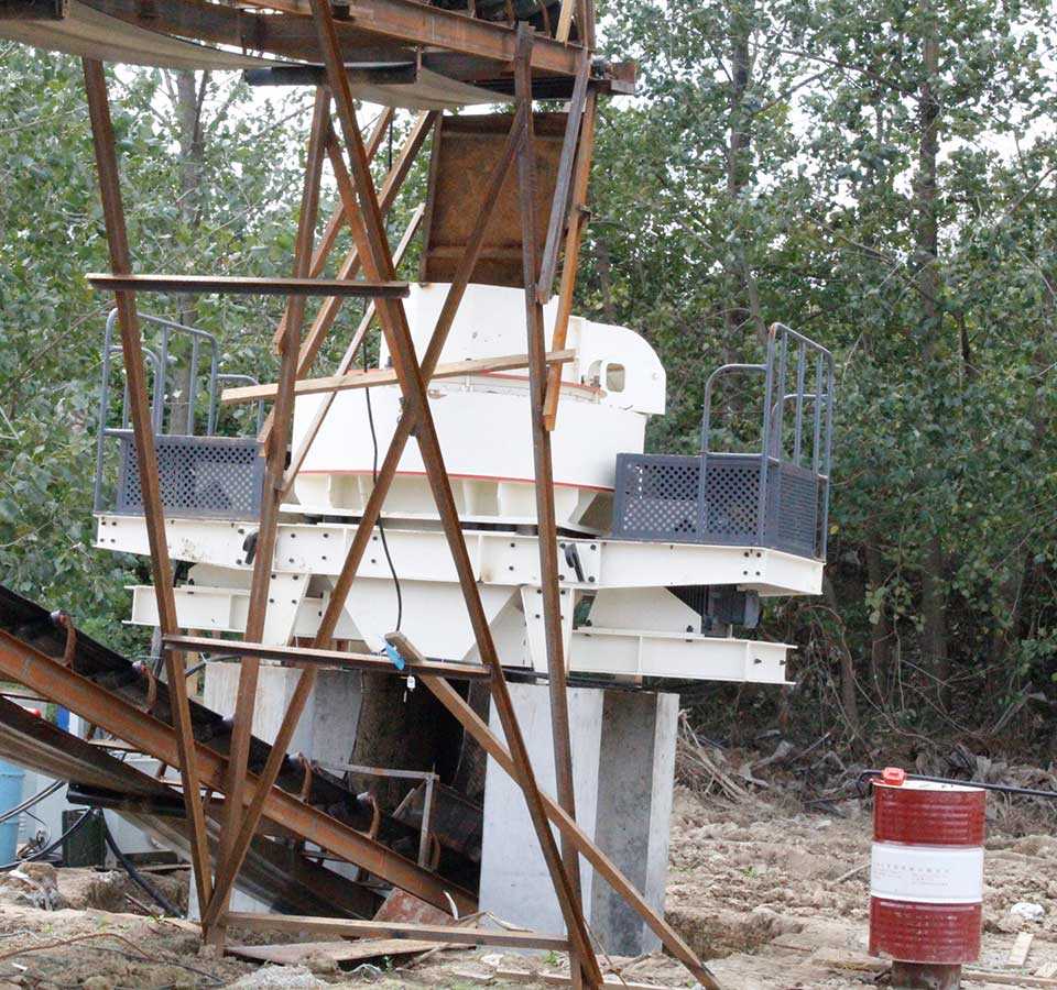 安徽蕪湖時產(chǎn)200噸制砂生產(chǎn)線現(xiàn)場