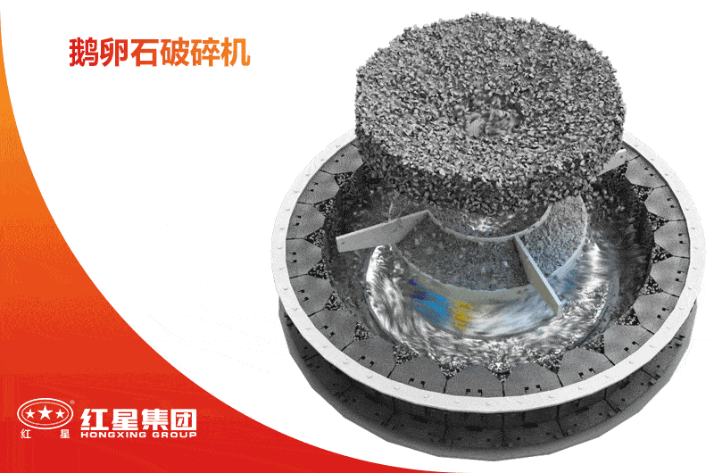 鵝卵石破碎機工作原理圖