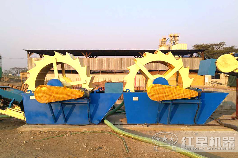 洗砂機作業(yè)現(xiàn)場