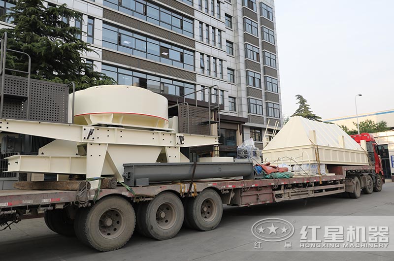 制沙全套設(shè)備+除塵裝置裝車、發(fā)貨
