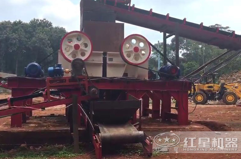鄂式破碎機(jī)助力印尼破碎生產(chǎn)線