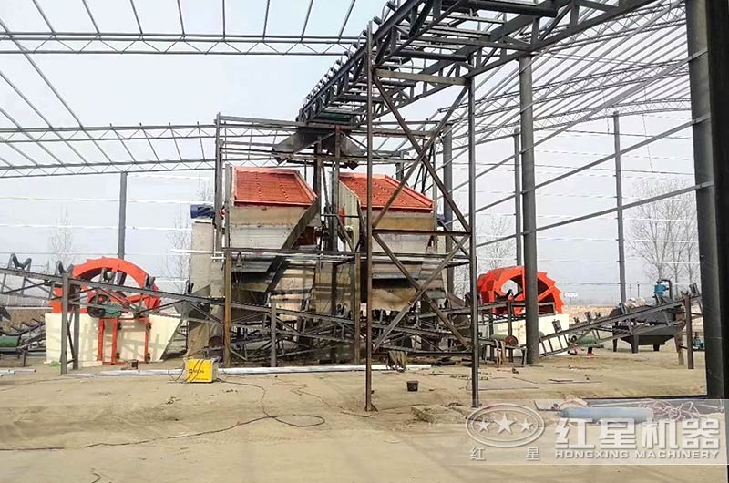 河南客戶洗沙場建設完成