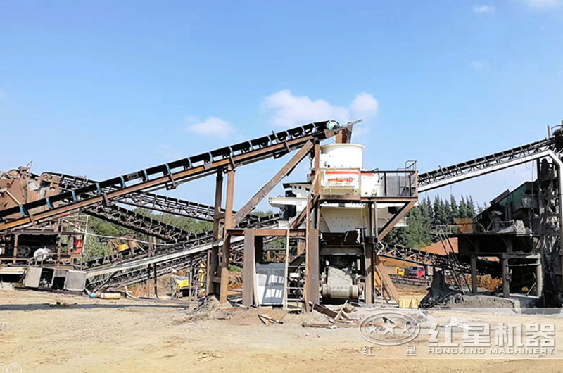 日產(chǎn)量3000噸制沙機生產(chǎn)現(xiàn)場