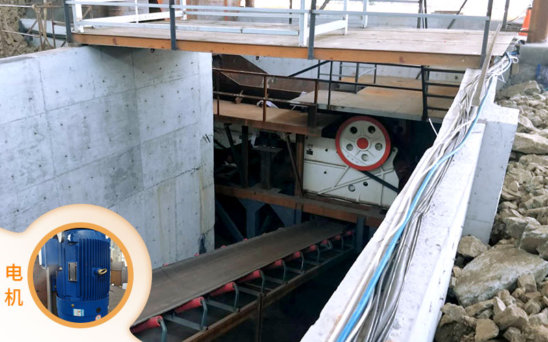 紅星1060破碎機(jī)配備合適電機(jī)，品質(zhì)好，效率高，能耗低